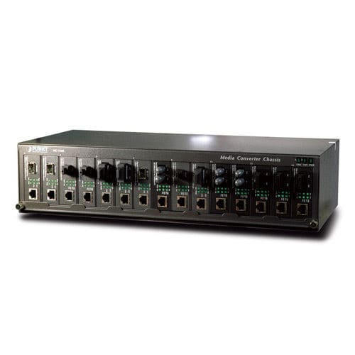 Chasis en bastidor - MC-1500 - PLANET Technology Corp. - 19" / 14 ranuras / industrial