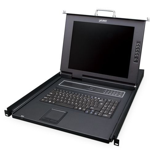 Switch KVM con teclado - IKVM-210-16M - PLANET Technology Corp. - en bastidor / 1U / 16 puertos