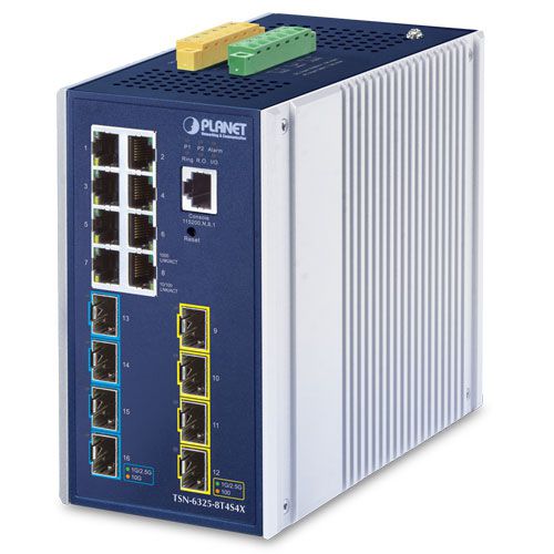 Conmutador Ethernet administrable - TSN-6325-8T4S4X - PLANET Technology Corp. - 8 puertos / de nivel 3 / 5G
