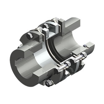 Acoplamiento de discos - 314  - Maschinenfabrik Mönninghoff GmbH & Co. KG - doble / de acero inoxidable / de eje