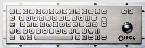Teclado de mesa - IPC4-KBRD-TB-8602-EN - IPC4 - ICC Digital Industrial Technologies Bv - de tecla mecánica / 67 teclas / con trackball