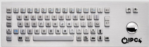 Teclado de mesa - IPC4-KBRD-TB-8603-EN - IPC4 - ICC Digital Industrial Technologies Bv - de tecla mecánica / 67 teclas / con trackball