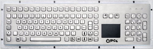 Teclado de mesa - IPC4-KBRD-TP-8605T-EN - IPC4 - ICC Digital Industrial Technologies Bv - de tecla mecánica / 103 teclas / con alfombrilla táctil