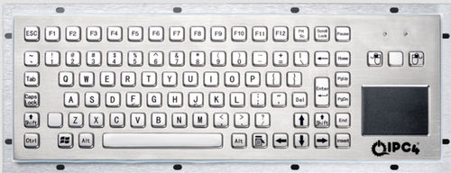 Teclado de mesa - IPC4-KBRD-TP-8606T-EN - IPC4 - ICC Digital Industrial Technologies Bv - de tecla mecánica / 89 teclas / con alfombrilla táctil