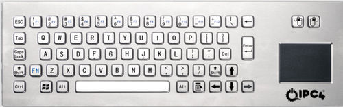 Teclado de mesa - IPC4-KBRD-TP-8608-EN - IPC4 - ICC Digital Industrial Technologies Bv - de tecla mecánica / 67 teclas / con alfombrilla táctil