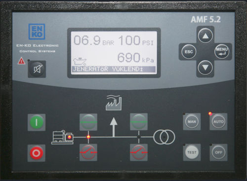 Controlador para grupo electrógeno de control automático del sector - AMF 5.2 - ENKO Elektronik Kontrol Sistemleri San. ve Tic. Ltd. Sti. - trifásico