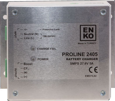 Cargador de baterías para montaje sobre panel - EBC 2405 - ENKO Elektronik Kontrol Sistemleri San. ve Tic. Ltd. Sti. - ácido-plomo / conmutado