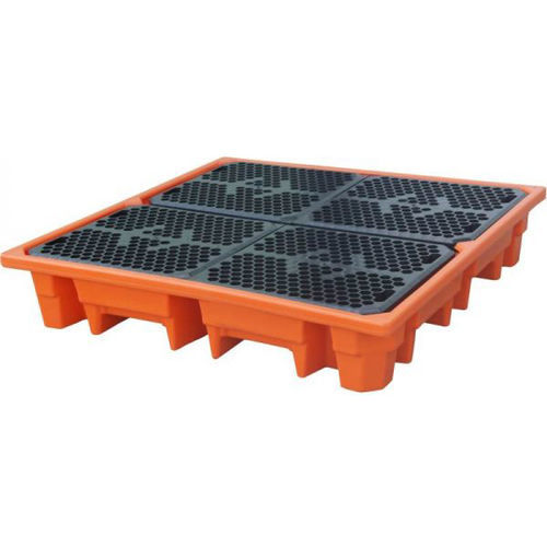 Paleta de retención de 4 bidones - FP-TEW series - FACH-PAK - de 2 bidones / de 1 bidón / de plástico