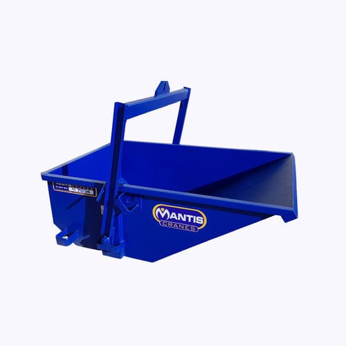 Volquete basculante de metal - Mantis Cranes - para residuos / elevador / automático