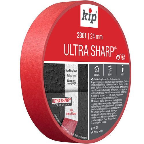 Cinta de enmascarar - 2301 Ultra Sharp® - KIP - de caucho / de papel