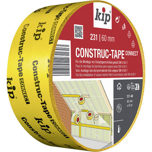 Cinta de estanqueidad - 231 Construc-Tape - KIP - de papel / resistente al agua