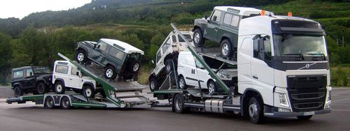 Remolque para coches - TALE - Lohr - de 3 ejes / de acoplamiento