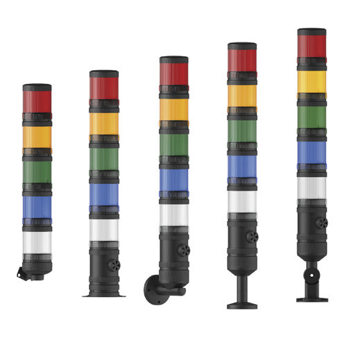 Columna de señalización de 5 colores - MESAN ELEKTRIK MÜM. SAN. A.Ş. - con zumbador