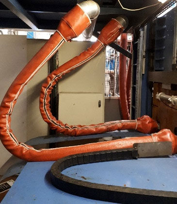 Funda de protección - TecHeat&reg; - Porteret Beaulieu Industrie (PBI) - tubular / para cables / para horno