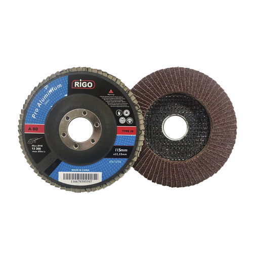Disco de láminas para acero inoxidable - 10FA series - DanYang Rigo Abrasives Co., Ltd. - de acabado / de óxido de aluminio / de pulido