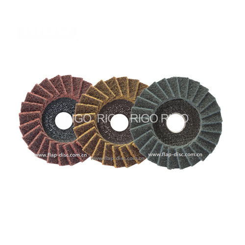 Disco de láminas de tejido no tejido - 10FN series - DanYang Rigo Abrasives Co., Ltd. - para acero inoxidable / de acabado / de pulido