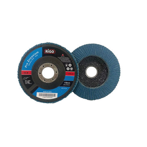 Disco de láminas para acero inoxidable - DanYang Rigo Abrasives Co., Ltd. - de acabado / de pulido / de óxido de circonio