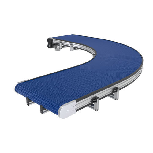 Transportador de cinta modular - C8MC - Robotunits GmbH - curvo / recto / horizontal