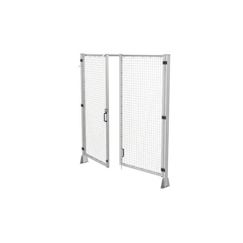 Puerta con bisagra - SBD2083 - Robotunits GmbH - de acero galvanizado / de aluminio anodizado / de policarbonato
