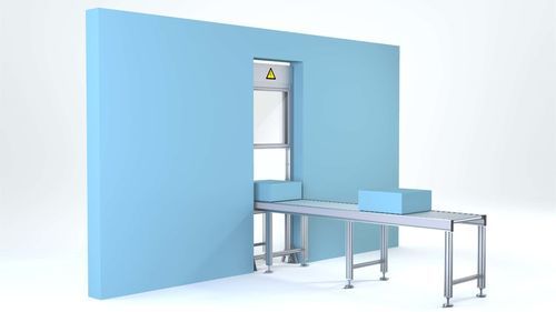 Puerta elevadora para transportador - Robotunits GmbH - para portón / semiautomática