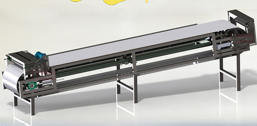 Refrigerador de polvo - consol steel belt - para la industria / con transportador de cinta