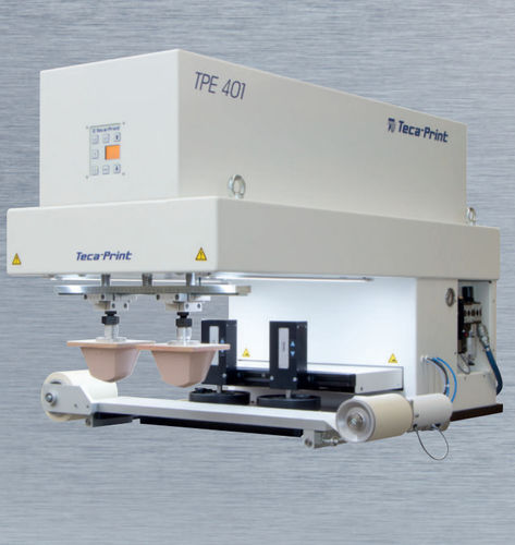 Máquina de tampografía de tintero cerrado - TPE 401 - Teca-print - automática / monocroma / de 2 colores