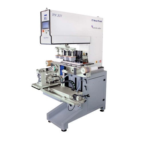 Máquina de tampografía para la industria cosmética - TPX 301 - Teca-print - monocroma / de 2 colores / de 4 colores