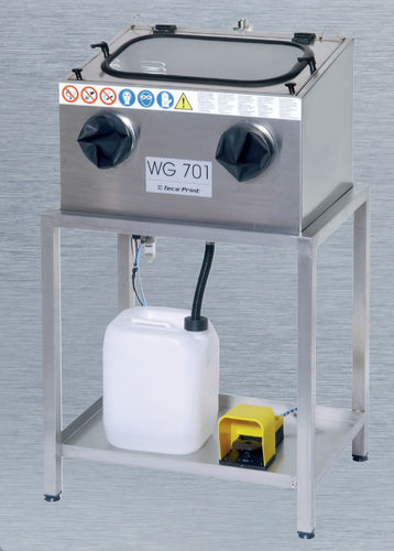 Máquina de limpieza de cepillo - WG 701 - Teca-print - por vacío / manual / industrial