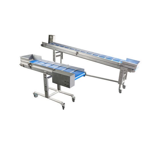 Transportador de banda - SC series - ProFruit Machinery - con inclinación ajustable / recto / para selección