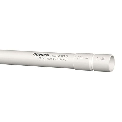 Funda de protección - RPVC750 - Pemsa Cable Management, S.A. - tubular / para cables eléctricos / de plástico