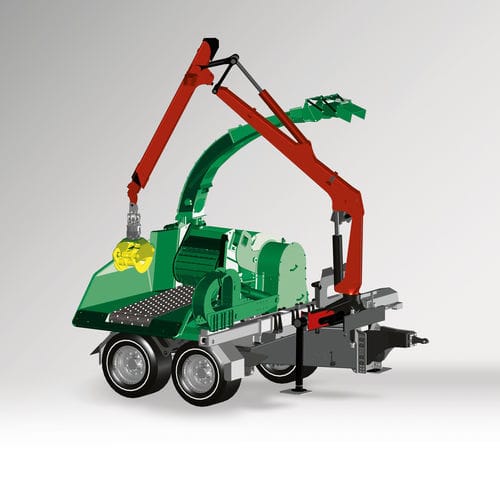 Trituradora de ramas en remolque - HEM 542 Z - JENZ GmbH Maschinen- und Fahrzeugbau