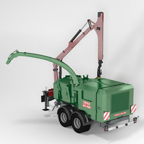 Trituradora de ramas en remolque - HEM 561 DQ - JENZ GmbH Maschinen- und Fahrzeugbau