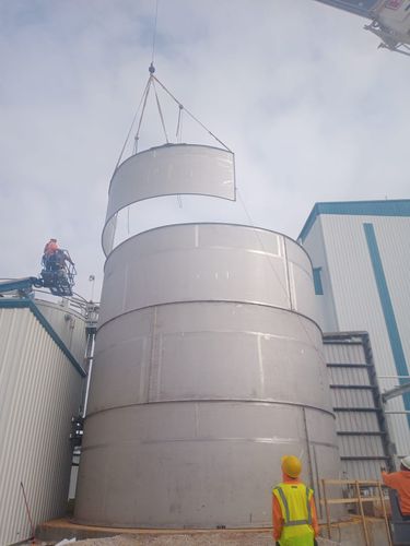 Silo soldado - HYBRIDO - SYCSA - empernado / para productos a granel / para la industria alimentaria