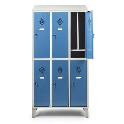 Armario de vestuario para ropa de trabajo - 109/10D mod. 3+3 - Arredindustria e Lory Srl - con ventilación