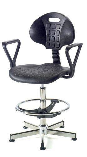 Silla giratoria de laboratorio - 87 - Arredindustria e Lory Srl - para puestos de trabajo / asiento de poliuretano / respaldo de poliuretano