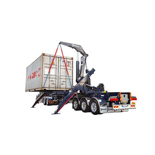 Remolque carga lateral - 195 S - Hammar - plataforma / para equipamiento industrial / de 3 ejes
