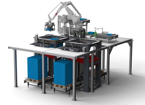Sistema de paletización robotizado - Brolla - para palés / automático / para la industria alimentaria