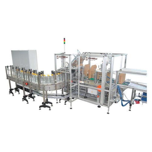Encajadora wraparound - AP200W - Zambelli S.r.l. - automática / controlada por PLC / de botellas