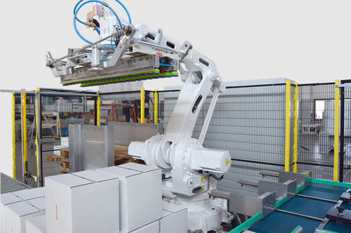 Paletizador robotizado - Zambelli S.r.l. - de cajas / automático / para la industria del embalaje