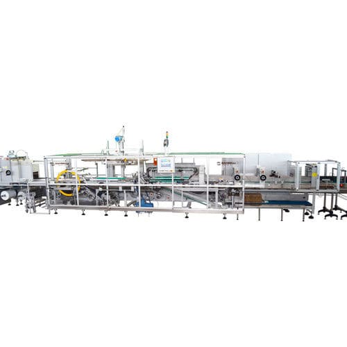 Empacadora de bandejas enfajadora de film termorretráctil - LFT - Zambelli S.r.l. - automática / de latas / para packs de botellas