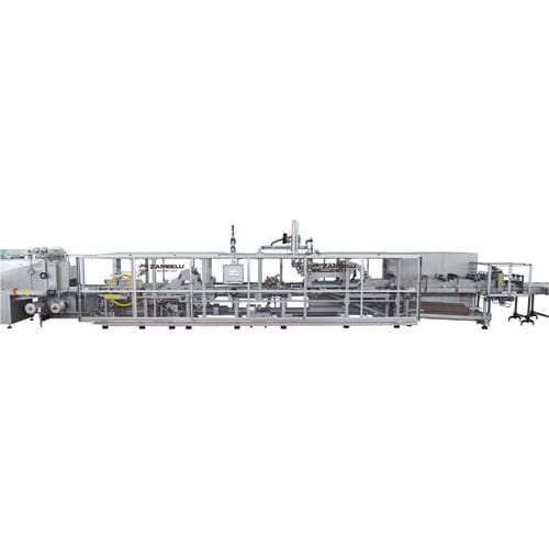 Empacadora de bandejas enfajadora de film termorretráctil - LFT - Zambelli S.r.l. - automática / de latas