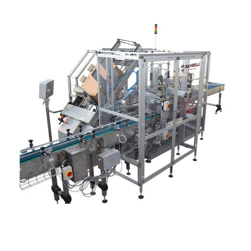 Encajadora intermitente - AP200W  - Zambelli S.r.l. - wraparound / controlada por PLC / de cajas