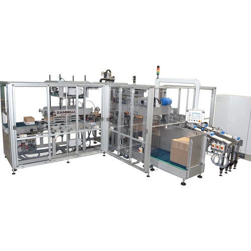 Encajadora horizontal - V-C - Zambelli S.r.l. - controlada por PLC / para cajas de cartón / intermitente