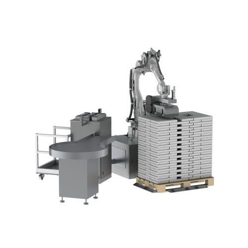 Célula robotizada de alimentación - Goldfuss engineering GmbH - para botellas