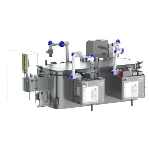 Célula robotizada con robot colaborativo - Goldfuss engineering GmbH - de empaque / de alimentación / para la industria farmacéutica
