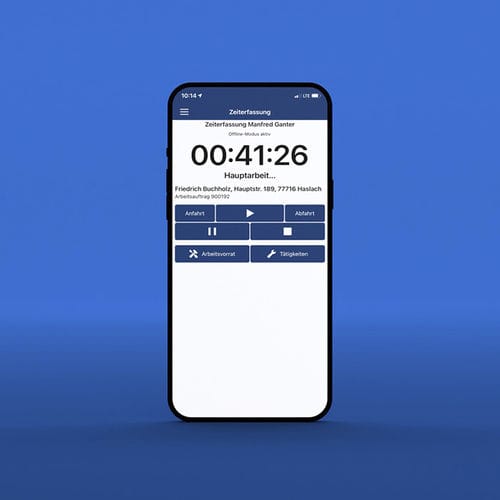Aplicación móvil de gestión de horarios y accesos - Zeit+ - STREIT Datentechnik GmbH - para artesanos / Androïd / iOS
