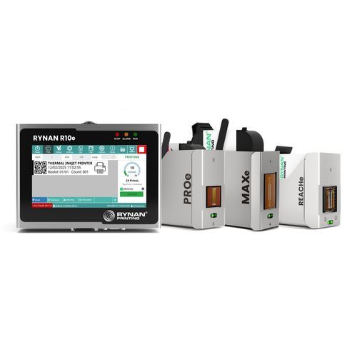 Aparato de marcado y codificación por chorro de tinta térmica - R10e series - RYNAN Technologies Pte Ltd - de inyección de tinta / para la industria agroalimentaria / de cajas de cartón
