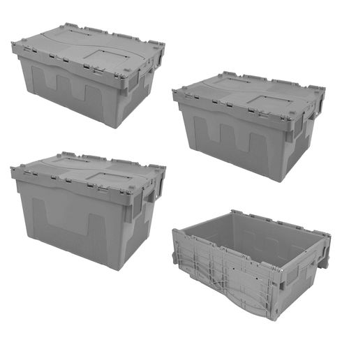 Cajón de PP - Tauxi series - Interbox S.A. - apilable / con tapa