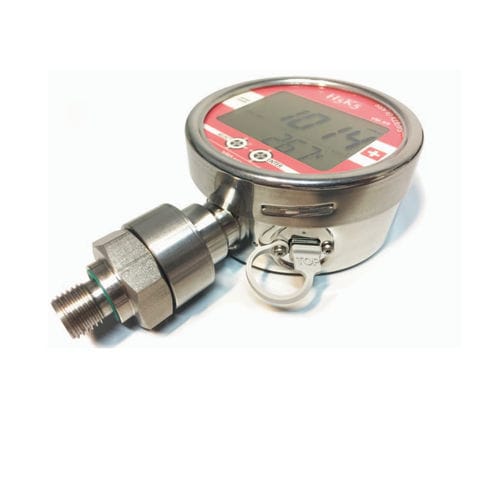 Manómetro digital - H5K5.VM.X9 - H5K5 Leak Detection SRL - de vidrio / de acero inoxidable / USB