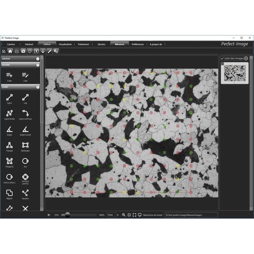 Software de análisis de imágenes - Clara Vision SAS - de análisis de fase / de análisis de mediciones dimensionales / de interfaz